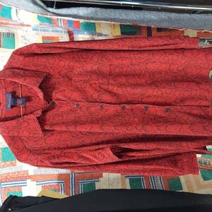 🟢 Denim and Co long sleeve micro suede shirt 3x (InvW196)